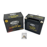 BATTERIA AGM GEL PER MOTO 12V 19 Ah MARELLI MMX16LB YB16L-B BOMBARDIER KAWASAKI