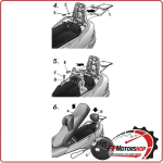 ATTACCO BAGAGLIO BAULETTO SCOOTER PER SUZUKI BURGMAN 250 01-09 SHAD S0S21T