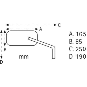Cp specchi "EAGLE LED" carbon-look - E