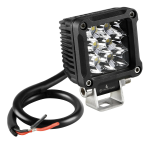 FARO AUSILIARIO QUADRATO 10W  9 LED LUCE FOCALIZZATA