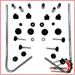 KIT ATTACCHI PARABREZZA SCOOTER PER PIAGGIO VESPA GTS 125/300 23> BIONDI 8500478