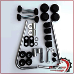 KIT ATTACCHI PARABREZZA SCOOTER PER KSR QUIP 50/125 MOTRON BIONDI 8500489 20>