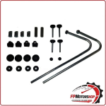 KIT ATTACCHI PARABREZZA SCOOTER PER PIAGGIO VESPA GTS 300 BIONDI 8500584 SUPER