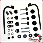 KIT ATTACCHI PARABREZZA SCOOTER PER SUZUKI ADDRESS BIONDI 8500973 110 15>