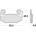 PASTIGLIE FRENO SBS 1004RST
