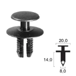 Rivetto in plastica BMW - Radiatore