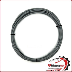 GUAINA PER CAVO FRENO CAMBIO FRIZIONE MOTO SCOOTER TRAFILATA 5mm GRIGIA 10MT