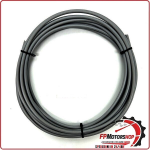 GUAINA PER CAVO FRENO CAMBIO FRIZIONE MOTO SCOOTER TRAFILATA 7mm GRIGIA 10MT