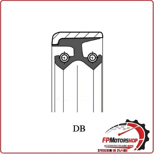 ANELLO DI TENUTA PARAOLIO GUARNIZIONE MOTORE DB 30X15X7 ARIETE P/064