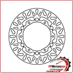 DISCO FRENO MOTO PER YAMAHA TMAX 500 08>11 FERODO FMD0422RF XP T-MAX