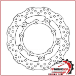 DISCO FRENO MOTO PER YAMAHA MT07 TRACER XSR700 14> ANTERIORE FERODO FMD0475RX