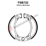 GANASCE FRENO FERODO FSB732 ORGANICA PER HONDA CN HELIX 250 86>87