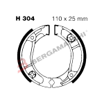GANASCE FRENO MOTO PER HONDA XL125-XR EBC H304 MESCOLA ORGANICA