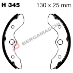 GANASCE FRENO PER MOTO HONDA TRX 200/250/300 ANTERIORE EBC H345 MESCOLA ORGANICA