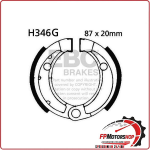 GANASCE FRENO PER MOTO HONDA TRX 70 86>87 SCANALATE EBC H346G MESCOLA ORGANICA