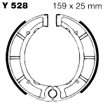 GANASCE FRENO PER MOTO YAMAHA YFM 250 ANTERIORE POSTERIORE EBC Y528 MESCOLA