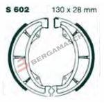 GANASCE FRENO PER MOTO SUZUKI RM 125 GROOVE EBC S602G MESCOLA ORGANICA SCANALATA
