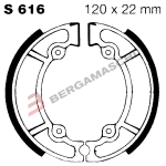 GANASCE FRENO PER MOTO SUZUKI RM 125/250 POSTERIORE EBC S616 MESCOLA ORGANICA