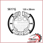 GANASCE FRENO PER MOTO SUZUKI RM 100/125 79> 81 SCANALATE EBC S617G ORGANICA