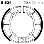 GANASCE FRENO PER MOTO SUZUKI CP50 CHF EBC S624 MESCOLA ORGANICA