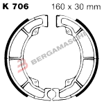 GANASCE FRENO PER MOTO KAWASAKI ZR400 EBC K706 MESCOLA ORGANICA