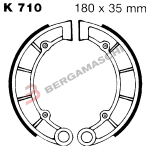 GANASCE FRENO PER MOTO KAWASAKI KWF 300/400 POSTERIORE EBC K710 MESCOLA ORGANICA