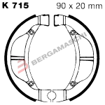 GANASCE FRENO PER MOTO KAWASAKI KX 60/80/110 SUZUKI RM 60 K3 EBC K715 65/80/110