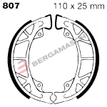 GANASCE FRENO PER MOTO MALAGUTI CROSSER POSTERIORE EBC 807 MESCOLA ORGANICA