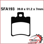 PASTIGLIE FRENO PER APRILIA-PIAGGIO MBK-YAMAHA EBC SFAC193 CARBON SCOOTER