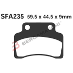 PASTIGLIE FRENO PER KYMCO HEROISM 50/125 EBC SFAC235 MESCOLA CARBON SCOOTER