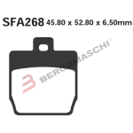 PASTIGLIE FRENO PER MBK NITRO POST STUNT 50 ANTERIORE EBC SFAC268 MESCOLA CARBON