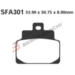 PASTIGLIE FRENO PER APRILIA LEONARDO 125/150 ANTERIORE/POSTERIORE EBC SFAC301