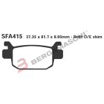 PASTIGLIE FRENO PER HONDA SH300I P. EBC SFAC415 MESCOLA CARBON SCOOTER