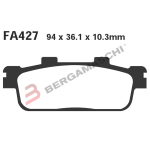 PASTIGLIE FRENO PER SYM CITYCOM 300 08> CITYMAX 06> POST EBC SFAC427 MESCOLA