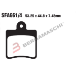 PASTIGLIE FRENO PER DAELIM B-BONE 09>14 EBC SFAC661/4 MESCOLA CARBON SCOOTER