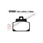 PASTIGLIE FRENO PER PIAGGIO MP3 14>15 EBC SFAC681 MESCOLA CARBON SCOOTER