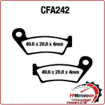 PASTIGLIE FRENO BICI MTB CFA242 EBC MESCOLA ORGANICA MOUNTAIN BIKE