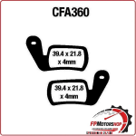 PASTIGLIE FRENO BICI MTB CFA360 EBC MESCOLA ORGANICA MOUNTAINBIKE