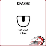 PASTIGLIE FRENO BICI MTB CFA392 EBC MESCOLA ORGANICA MOUNTAINBIKE