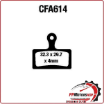 PASTIGLIE FRENO BICI MTB CFA614 EBC MESCOLA ORGANICA MOUNTAINBIKE