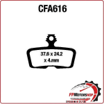 PASTIGLIE FRENO BICI MTB CFA616 EBC MESCOLA ORGANICA MOUNTAINBIKE