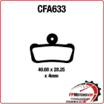 PASTIGLIE FRENO BICI MTB CFA633 EBC MESCOLA ORGANICA MOUNTAINBIKE