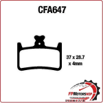 PASTIGLIE FRENO BICI MTB CFA647 EBC MESCOLA ORGANICA MOUNTAINBIKE