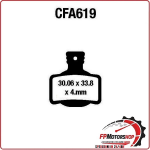 PASTIGLIE FRENO BICI MTB CFA619HH EBC MESCOLA SINTERIZZATA MOUNTAINBIKE