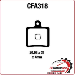 PASTIGLIE FRENO BICI MTB CFA318R EBC MESCOLA ORGANICA MOUNTAINBIKE RACING