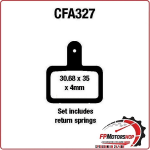 PASTIGLIE FRENO BICI MTB CFA327R EBC MESCOLA ORGANICA MOUNTAINBIKE RACING