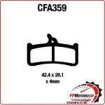 PASTIGLIE FRENO BICI MTB CFA359R EBC MESCOLA ORGANICA MOUNTAINBIKE RACING