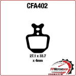PASTIGLIE FRENO BICI MTB CFA402R EBC MESCOLA ORGANICA MOUNTAINBIKE RACING