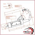 MARMITTA SILENZIATORE TERMINALE DI SCARICO SITO PER MBK BOOSTER 50 0559