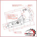 MARMITTA SILENZIATORE TERMINALE DI SCARICO SITO PER MBK BOOSTER 50 04-12 0715